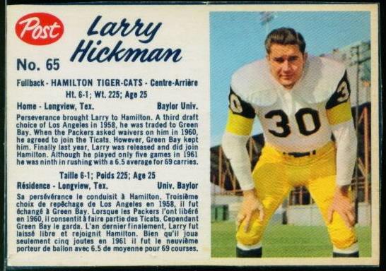 65 Larry Hickman